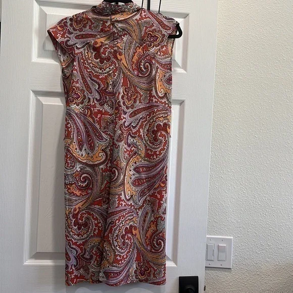 New without tags paisley print multicolor sleeveless dress - Picture 2 of 2